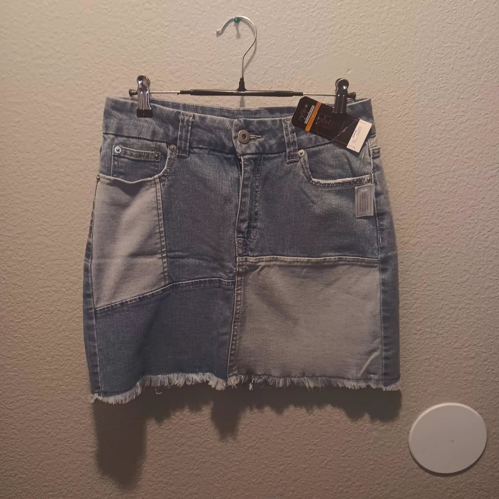 No Boundaries Blue Denim Skirt